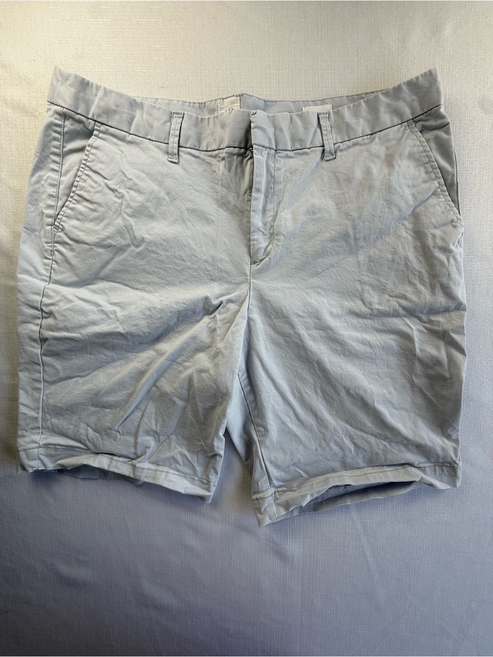 Gap Bermuda Shorts Womens 16 Light Blue 10 Inch Inseam Stretch Cotton 232519-07